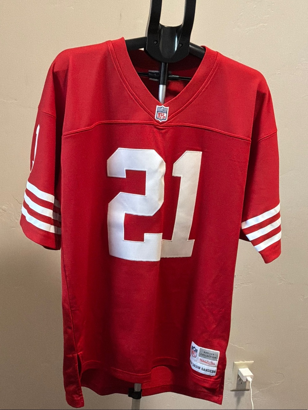 49ers Man Jersey #21 Mitchell & Ness